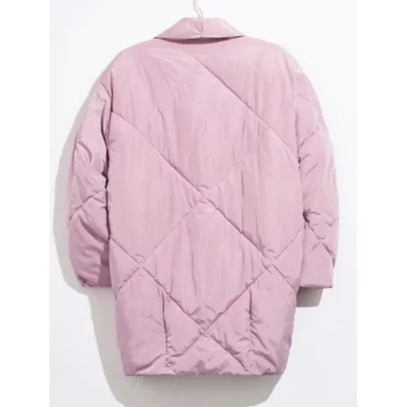 Free People Ella Puffer Women's Oversized Long Coat Size Medium - Picture 6 of 7